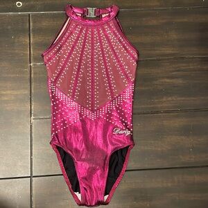 Darcy Garnet Gymnastics Leotard